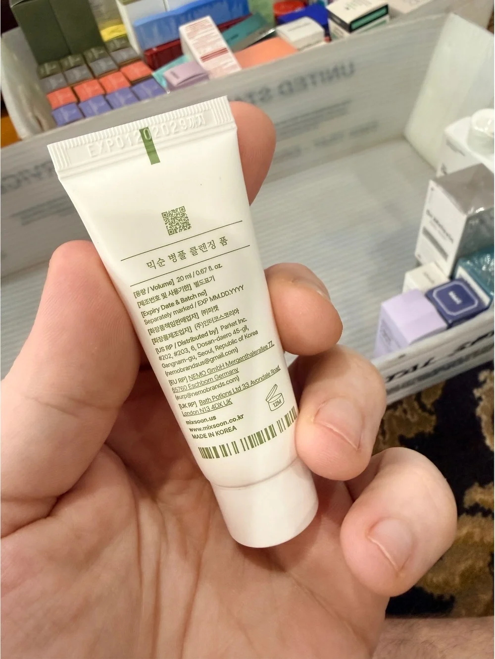 mixsoon Centella Cleansing Foam 30ml / 1.01 fl oz